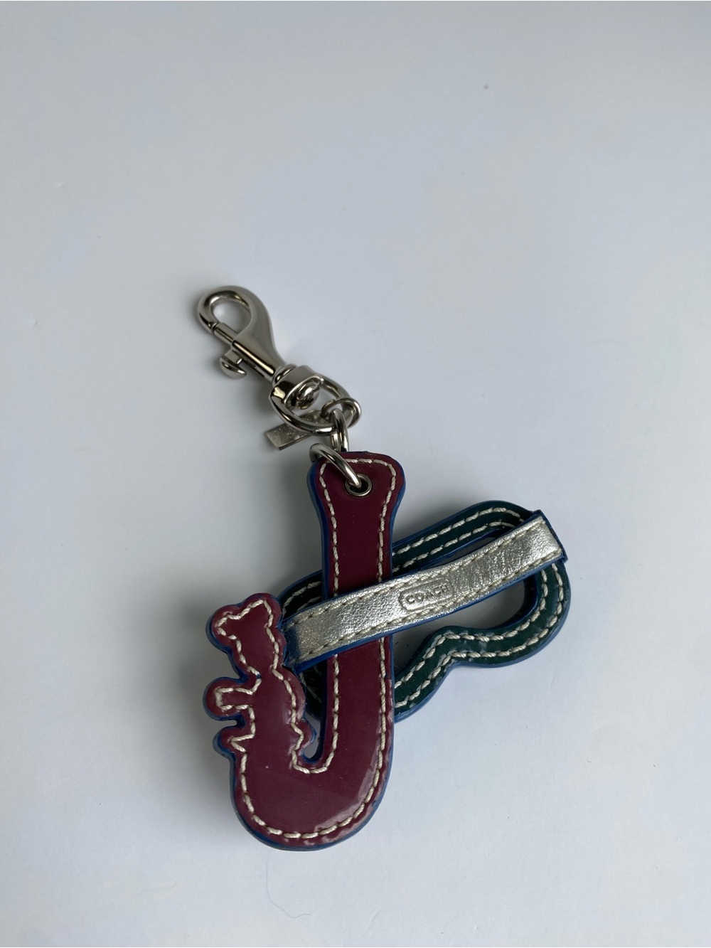 Coach Snorkel Scuba Multicolor Leather Key Charm Key fob chain hangtag - Picture 5 of 7